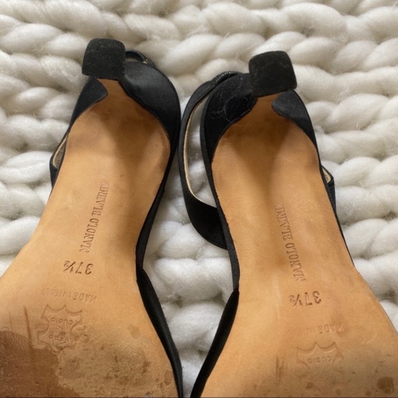 Manolo Blahnik Black Heels - Picture 5 of 9